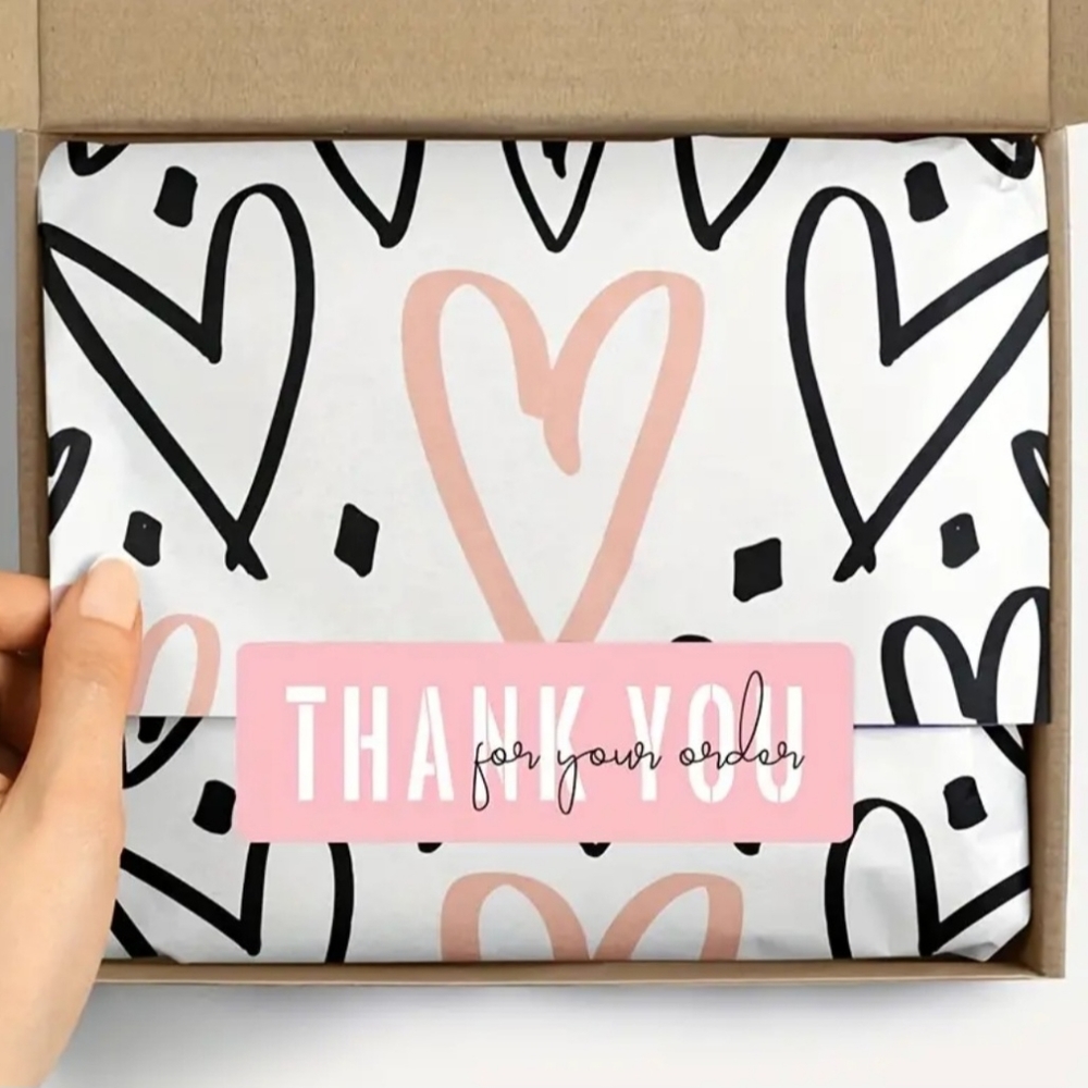 New 120 Thank you for your order stickers - Picture 2 of 3